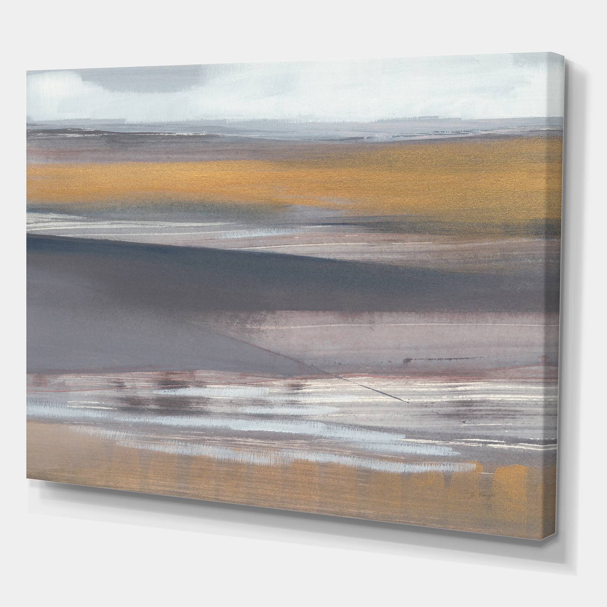 Designart - Misty Grey Beach